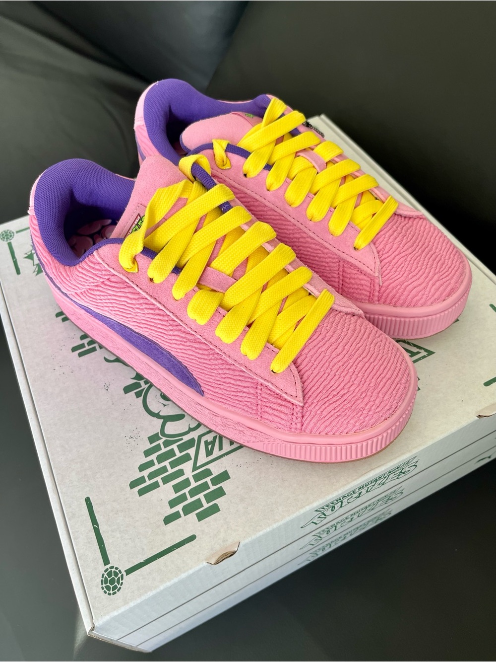 PUMA Big Kids Shoes Suede Xl 2 Teenage Mutant Ninja Turtle Boys & Girls Sneakers